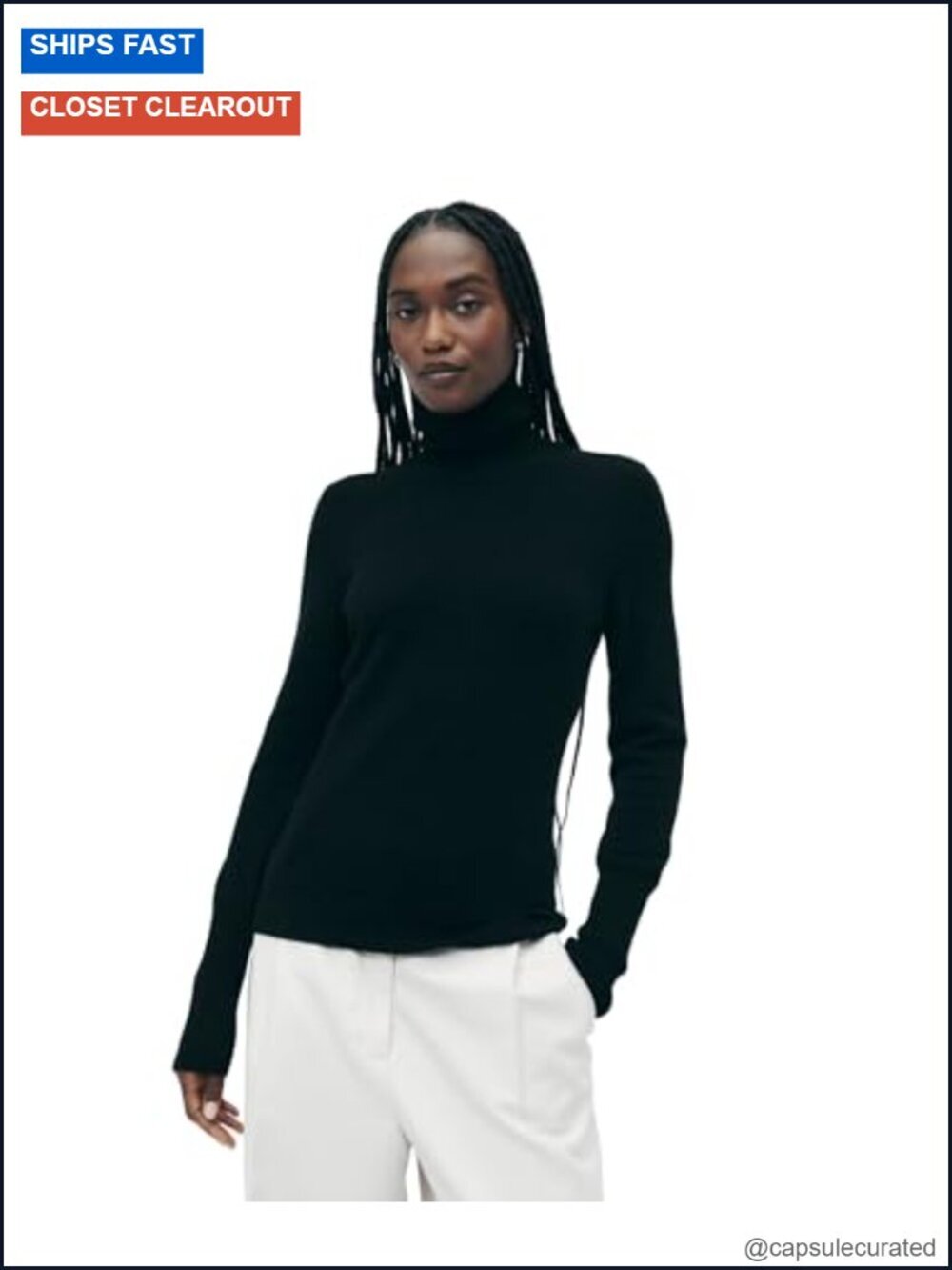 Cashmere Classic Turtleneck Sweater Long Sleeve Pullover Ribbed